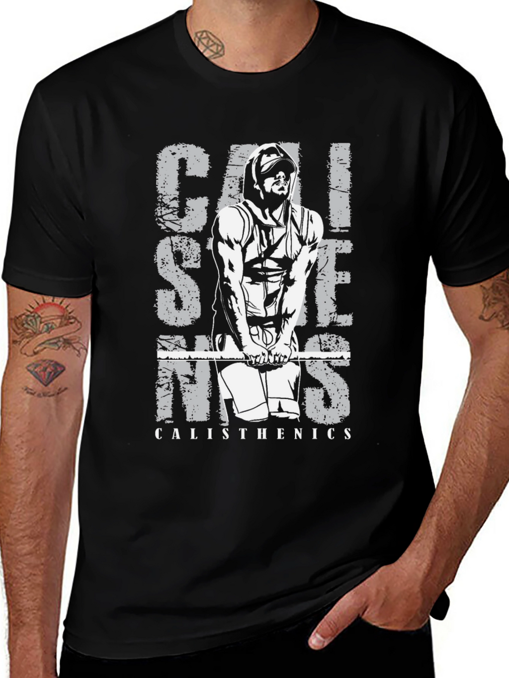 Calisthenics Graphic T-Shirt - Black