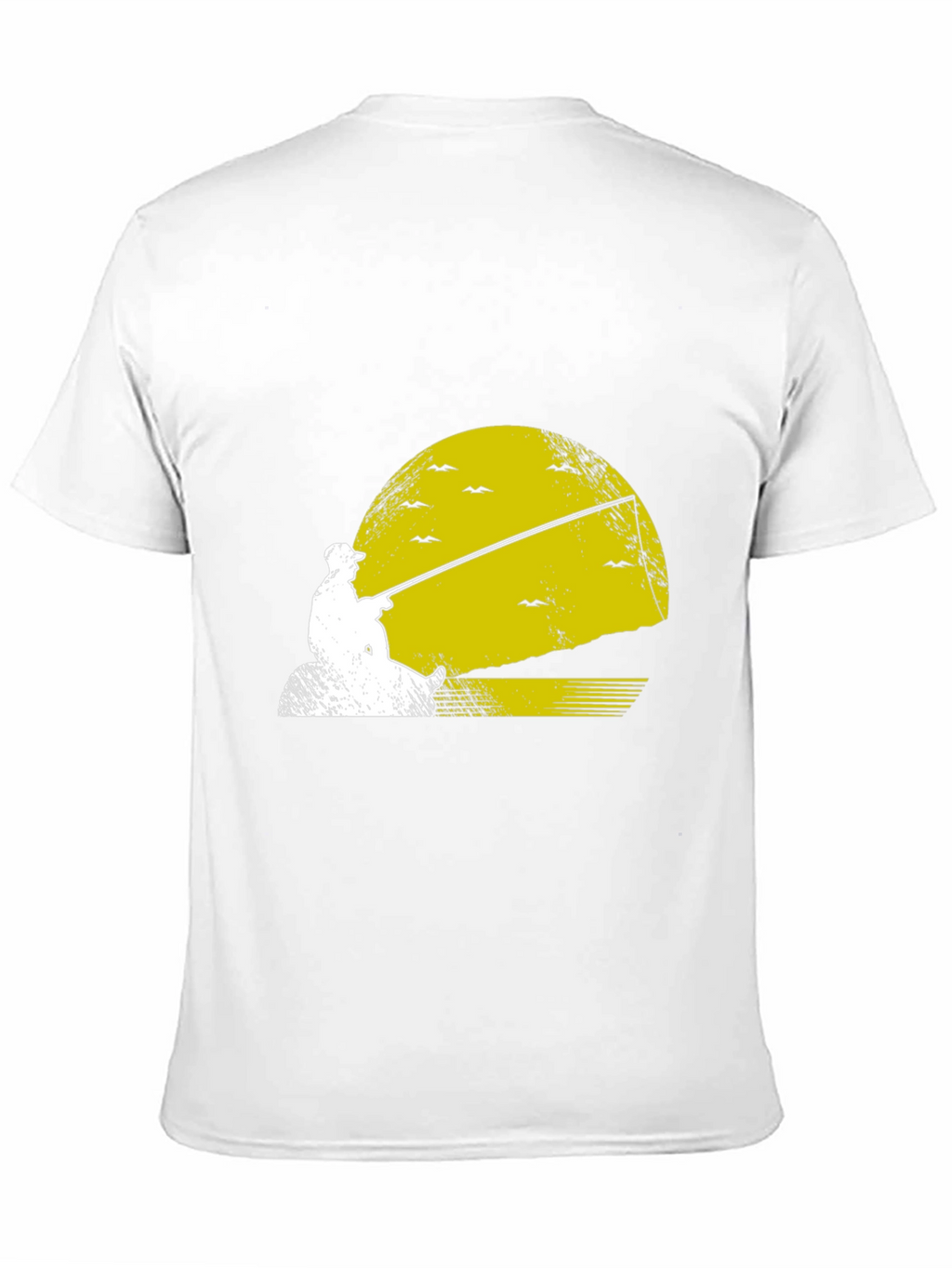Fishing Sunset Graphic Tee - Black