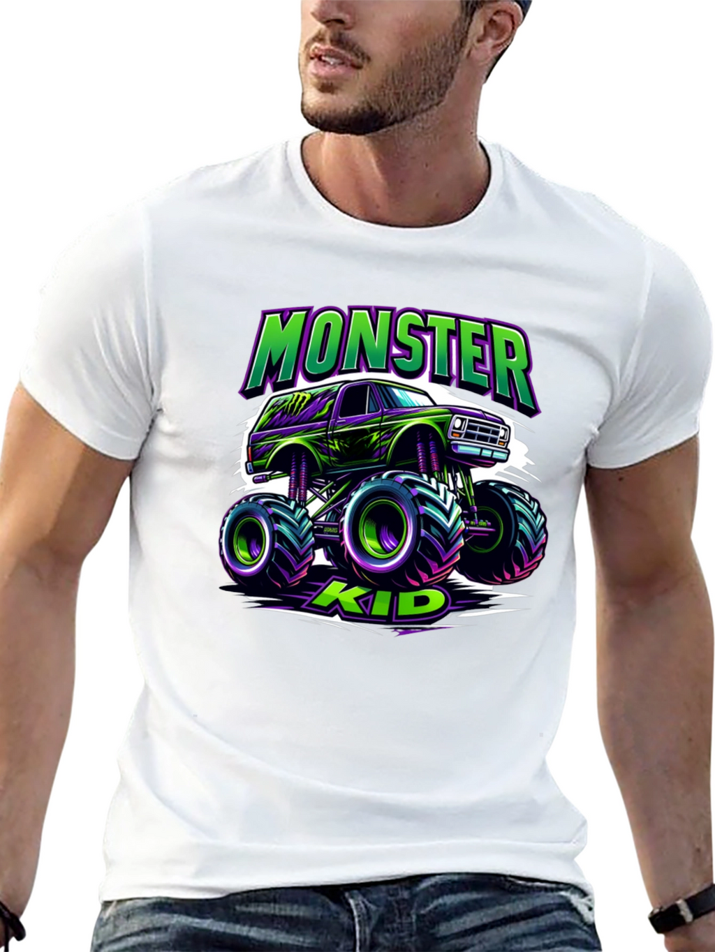 Monster Kid Truck Graphic T-Shirt