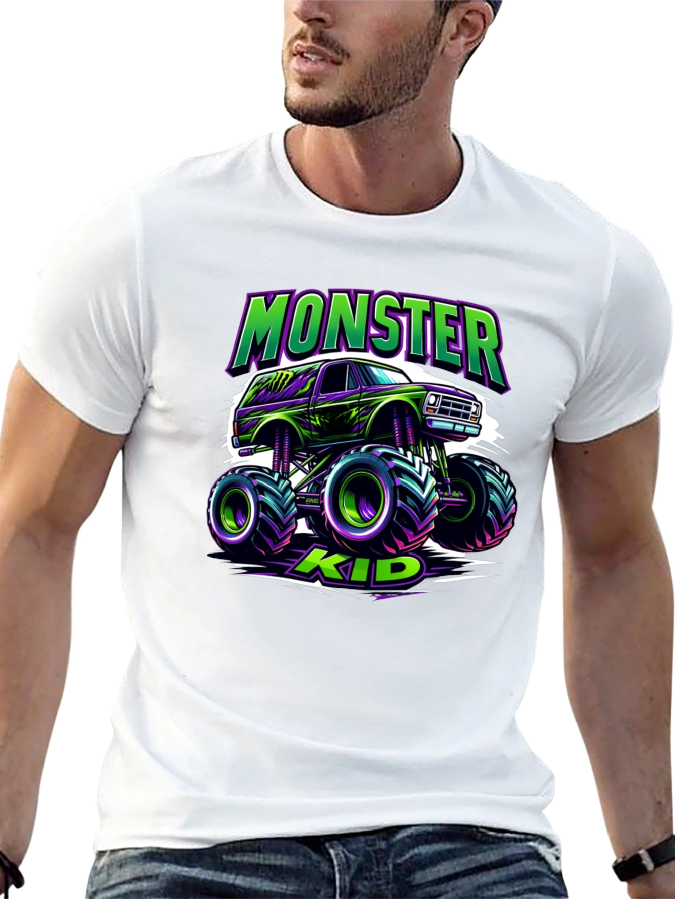 Monster Kid Truck Graphic T-Shirt