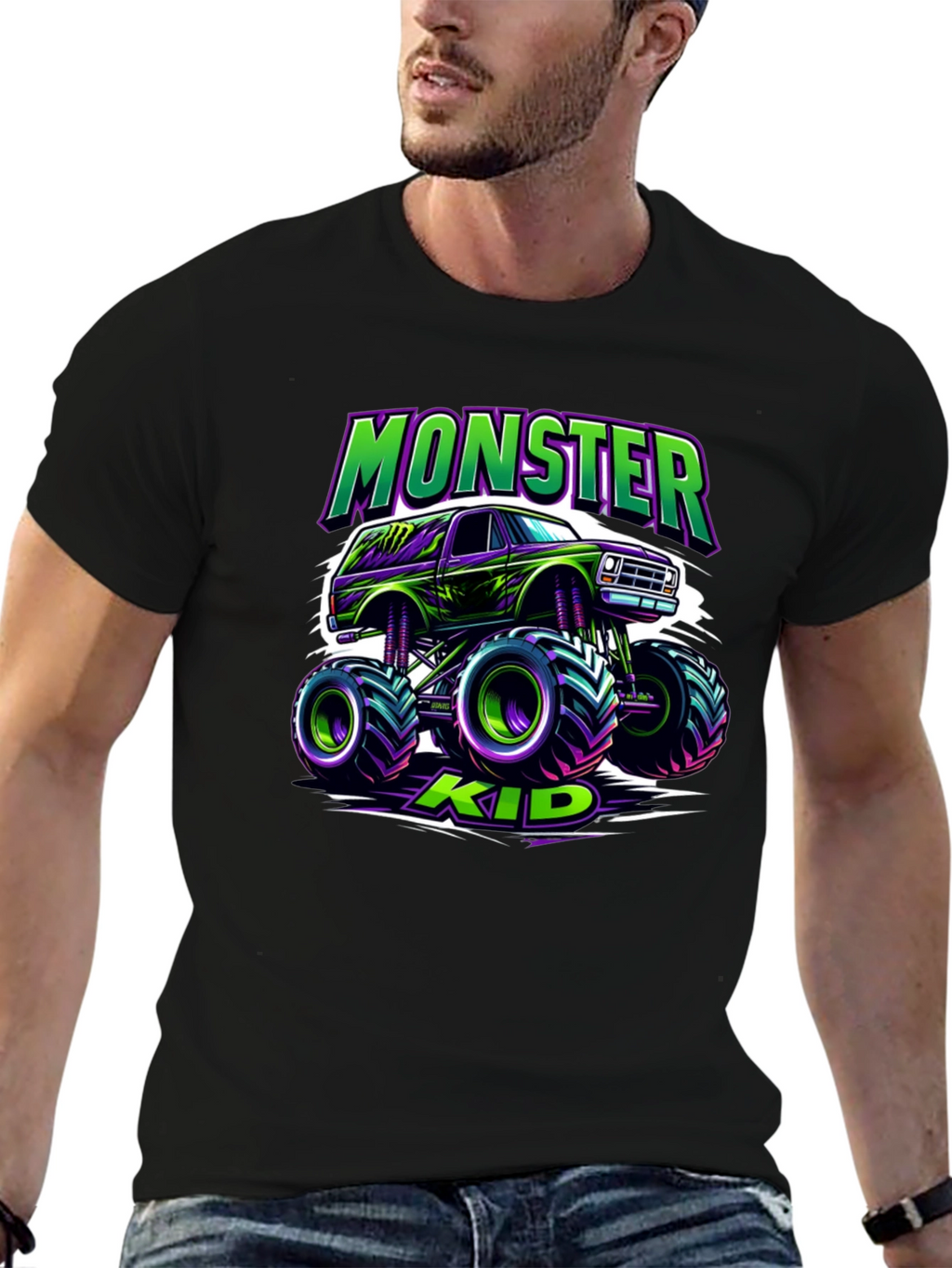 Monster Kid Truck Graphic T-Shirt