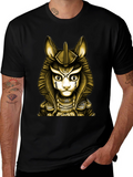 Egyptian Cat God T-Shirt - Anubis Style