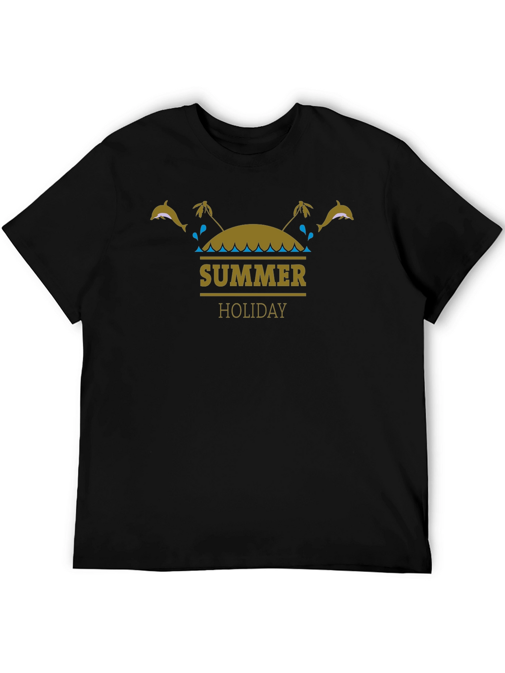 Summer Holiday Black T-Shirt