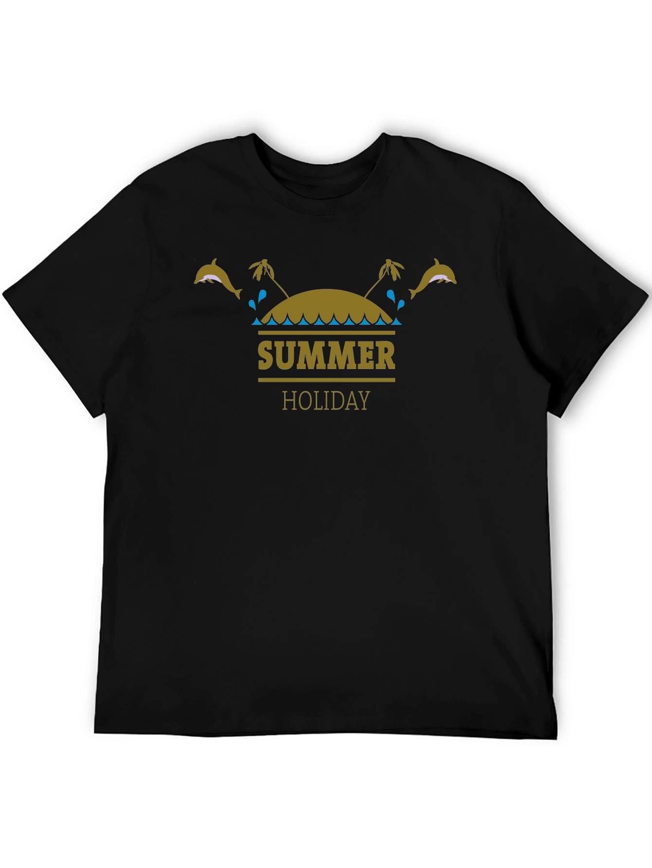 Summer Holiday Black T-Shirt