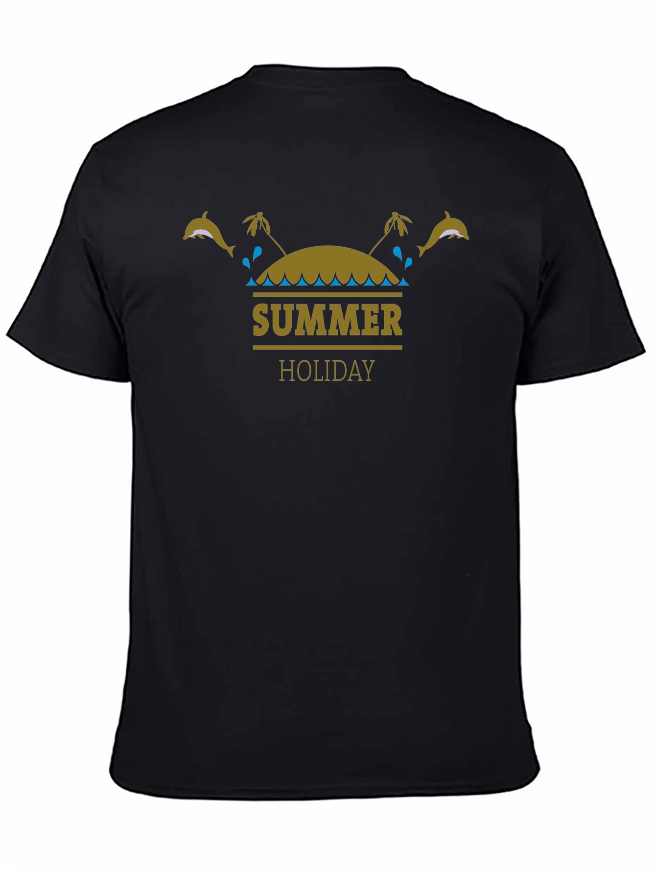 Summer Holiday Black T-Shirt
