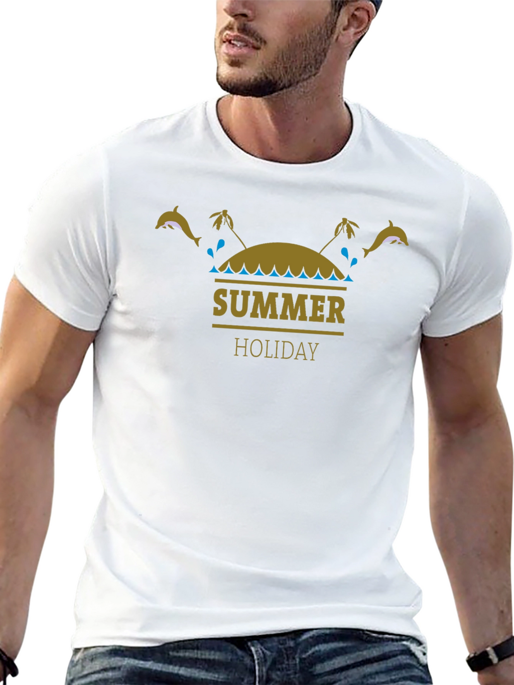 Summer Holiday Black T-Shirt