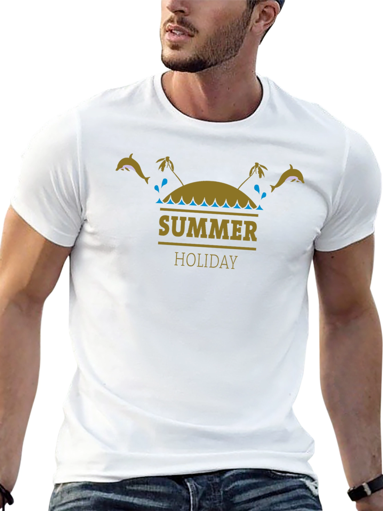 Summer Holiday Black T-Shirt