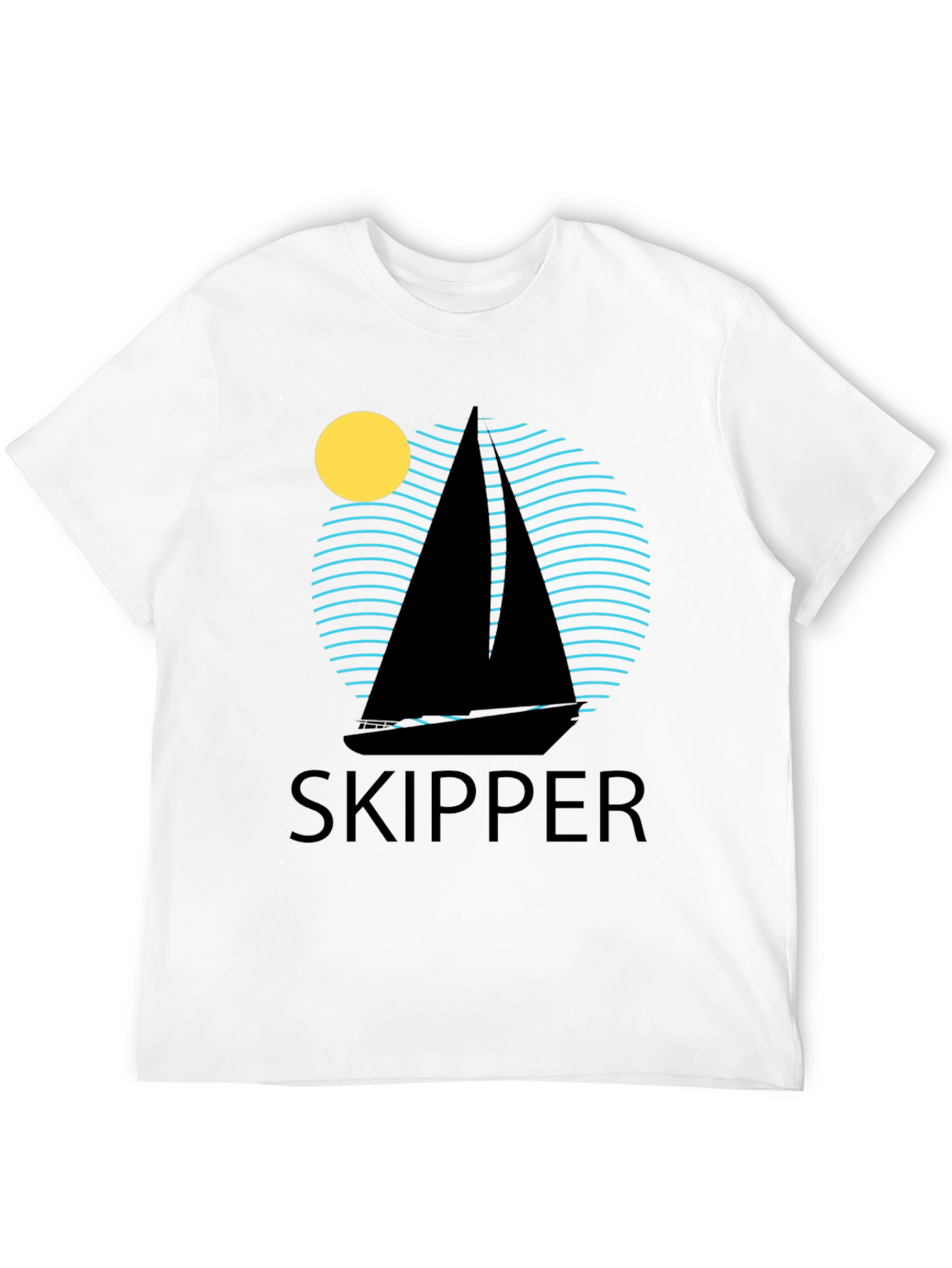 Skipper Sailboat T-Shirt - Nautical Design