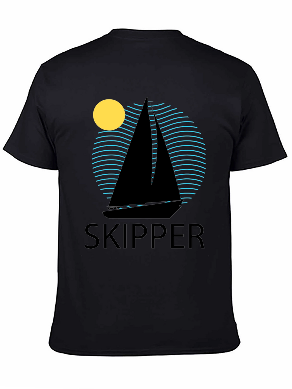 Skipper Sailboat T-Shirt - Nautical Design