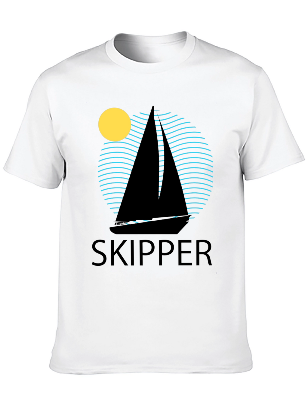 Skipper Sailboat T-Shirt - Nautical Design
