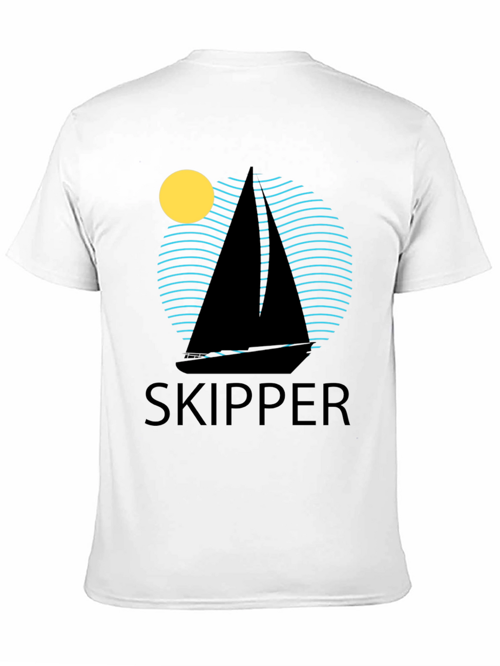 Skipper Sailboat T-Shirt - Nautical Design