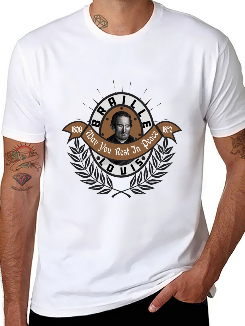 Louis Braille Memorial T-Shirt