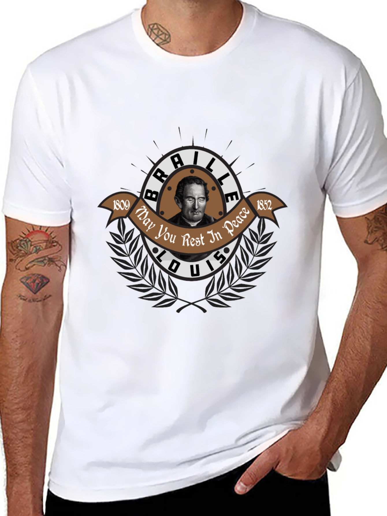 Louis Braille Memorial T-Shirt