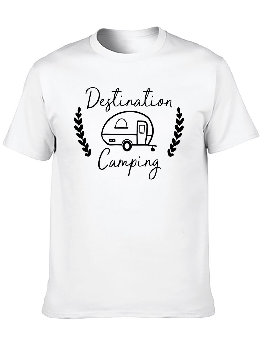 Destination Camping Black Graphic Tee