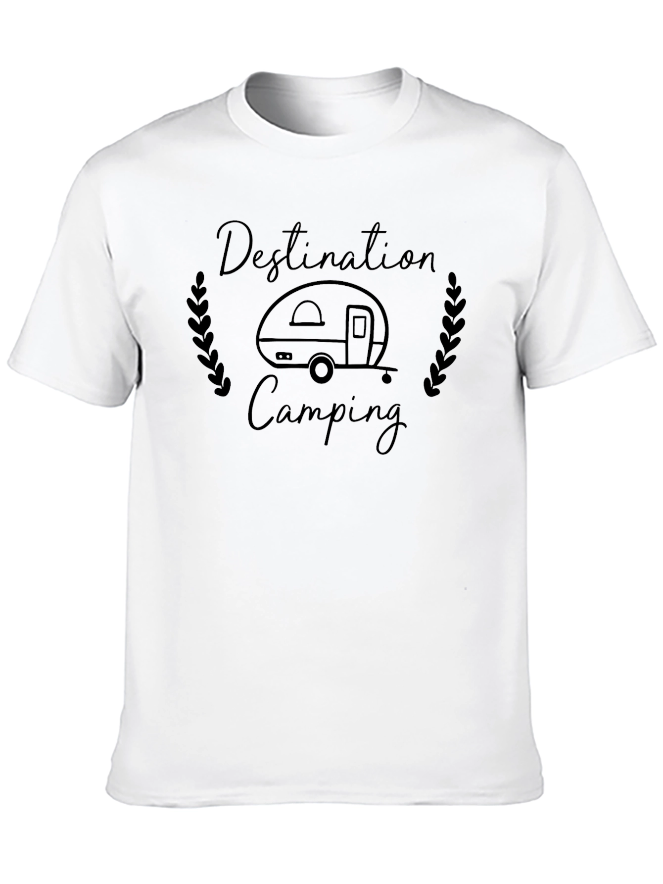 Destination Camping Black Graphic Tee