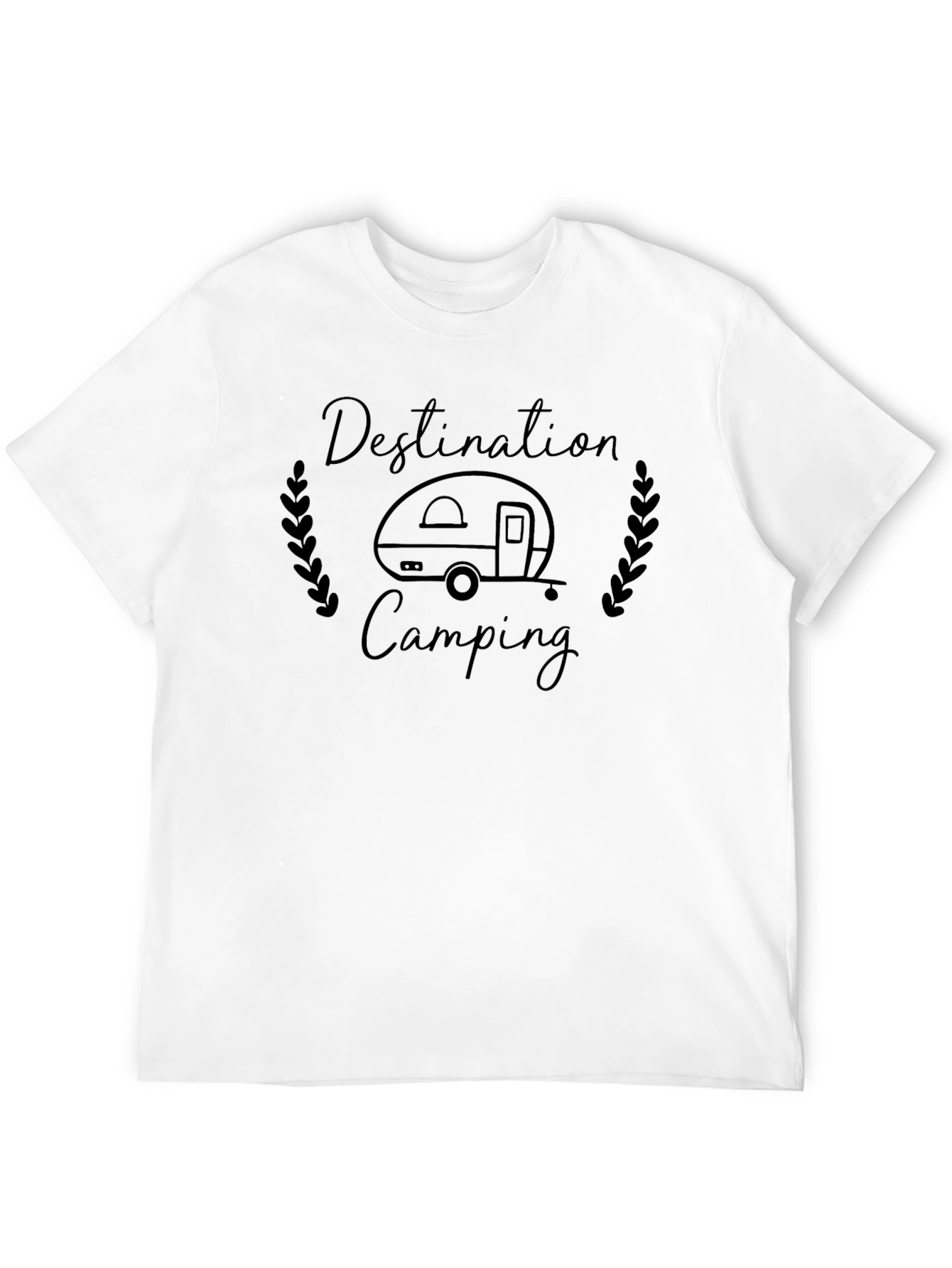 Destination Camping Black Graphic Tee