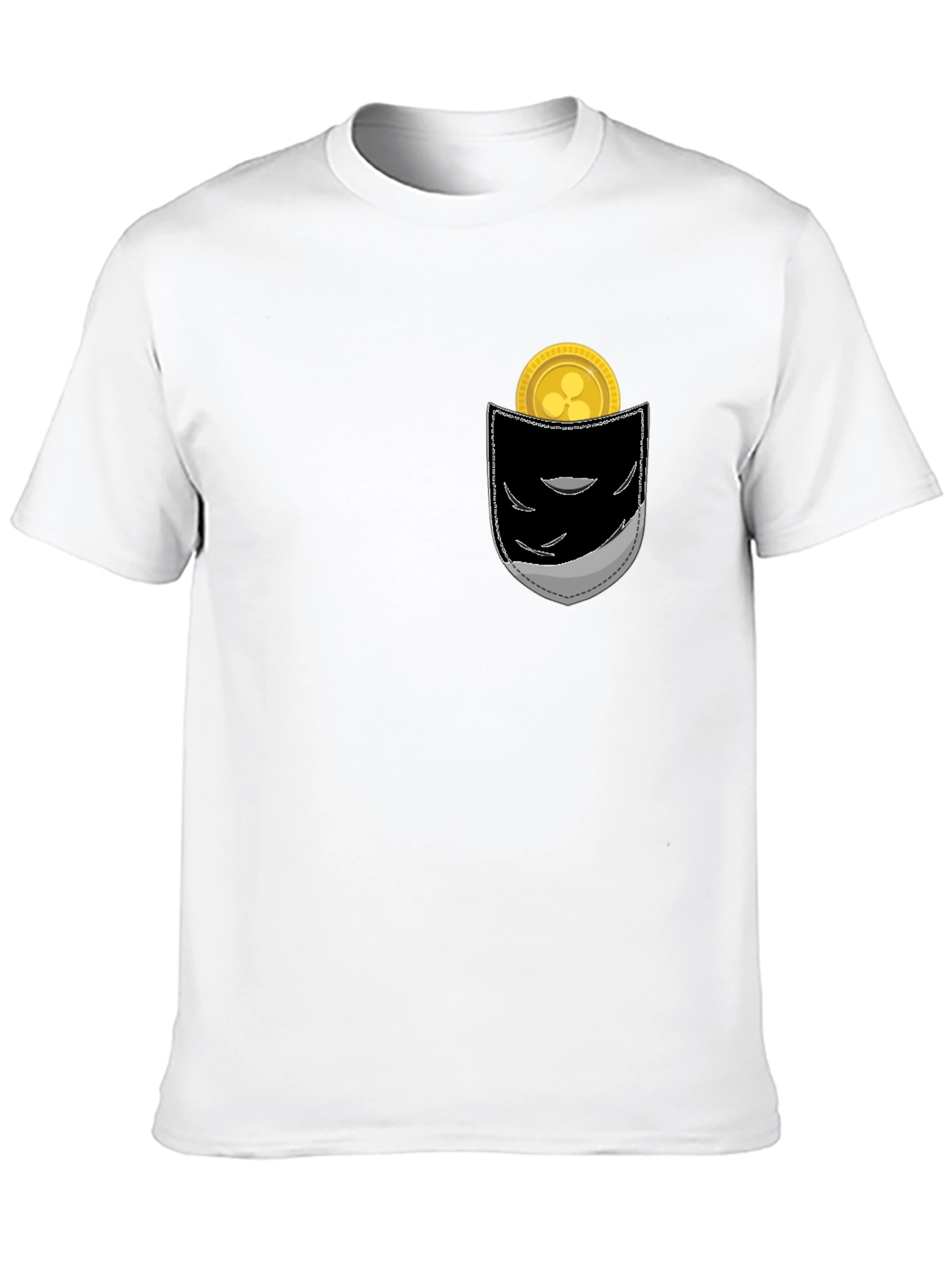 Ripple Coin Pocket T-Shirt - Crypto Currency Tee