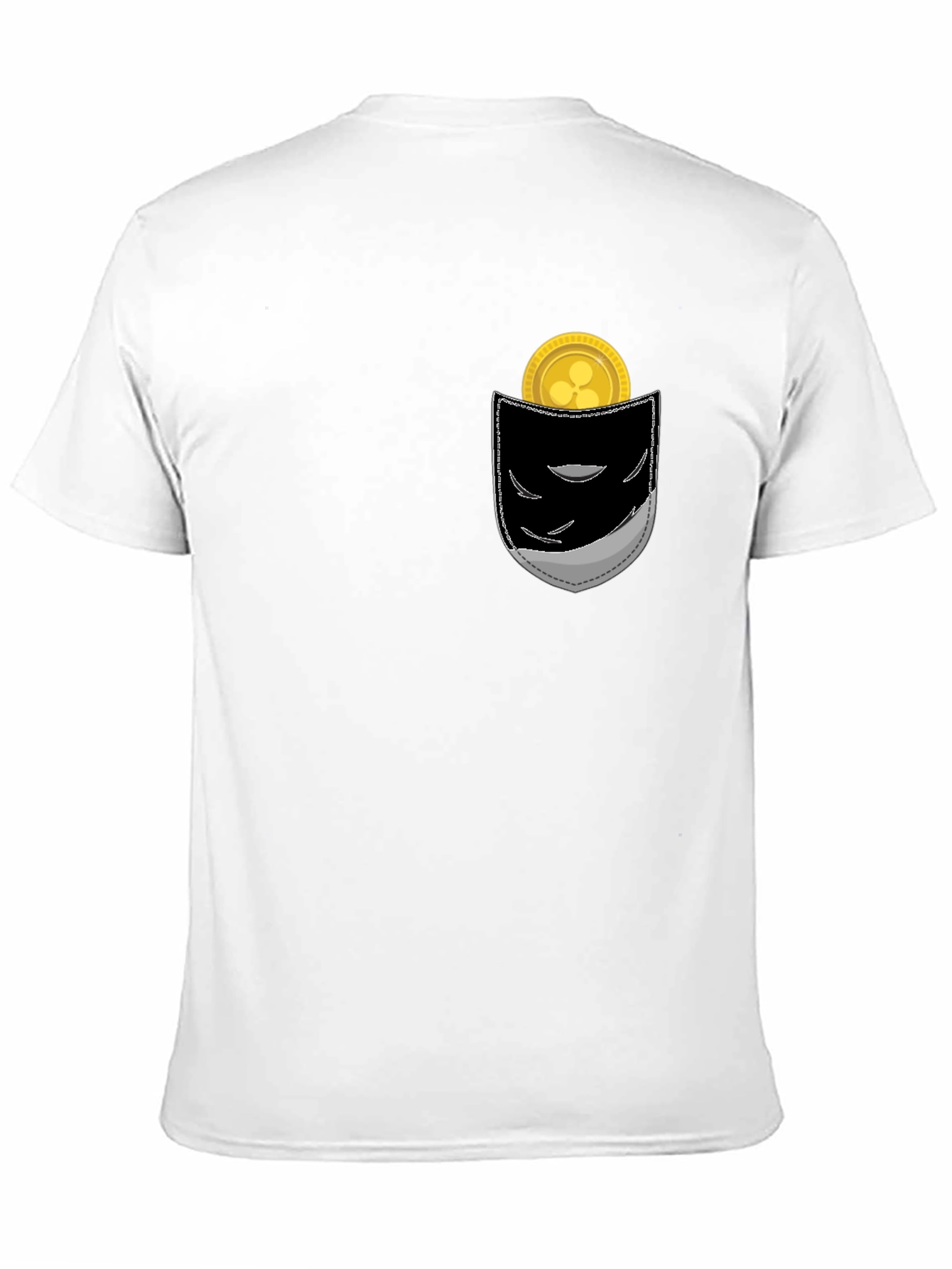 Ripple Coin Pocket T-Shirt - Crypto Currency Tee