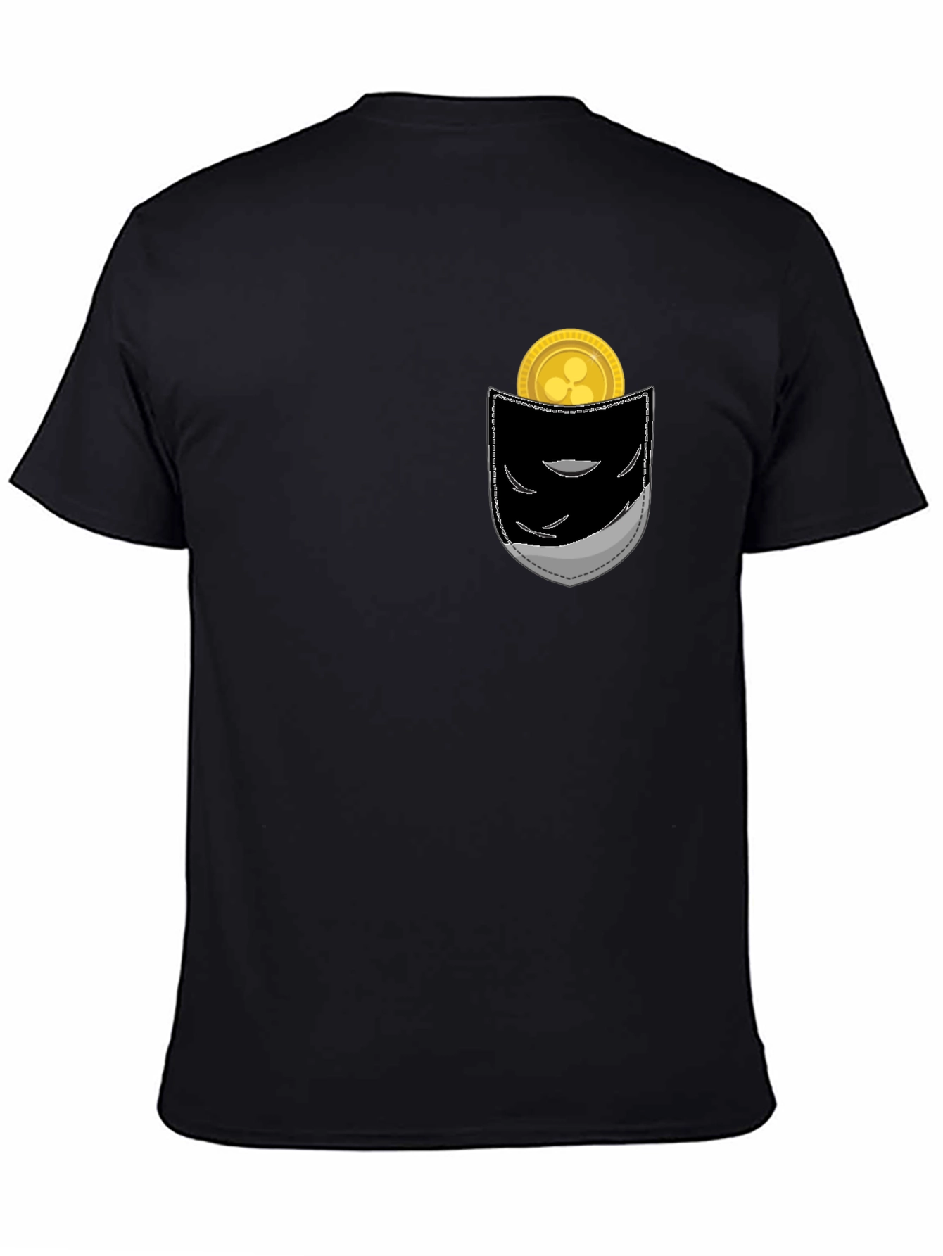 Ripple Coin Pocket T-Shirt - Crypto Currency Tee