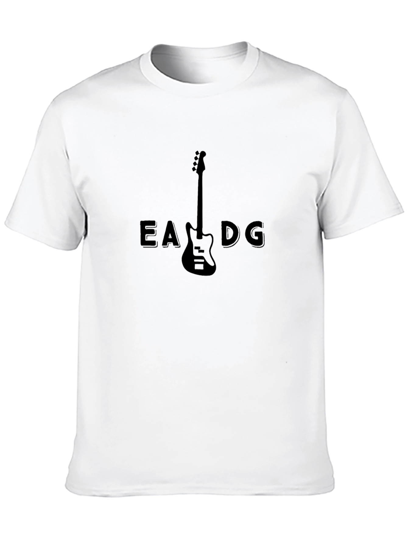 Bass Guitar String Tee - Musicians Black T-Shirt