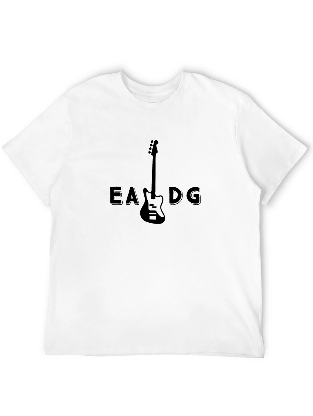 Bass Guitar String Tee - Musicians Black T-Shirt