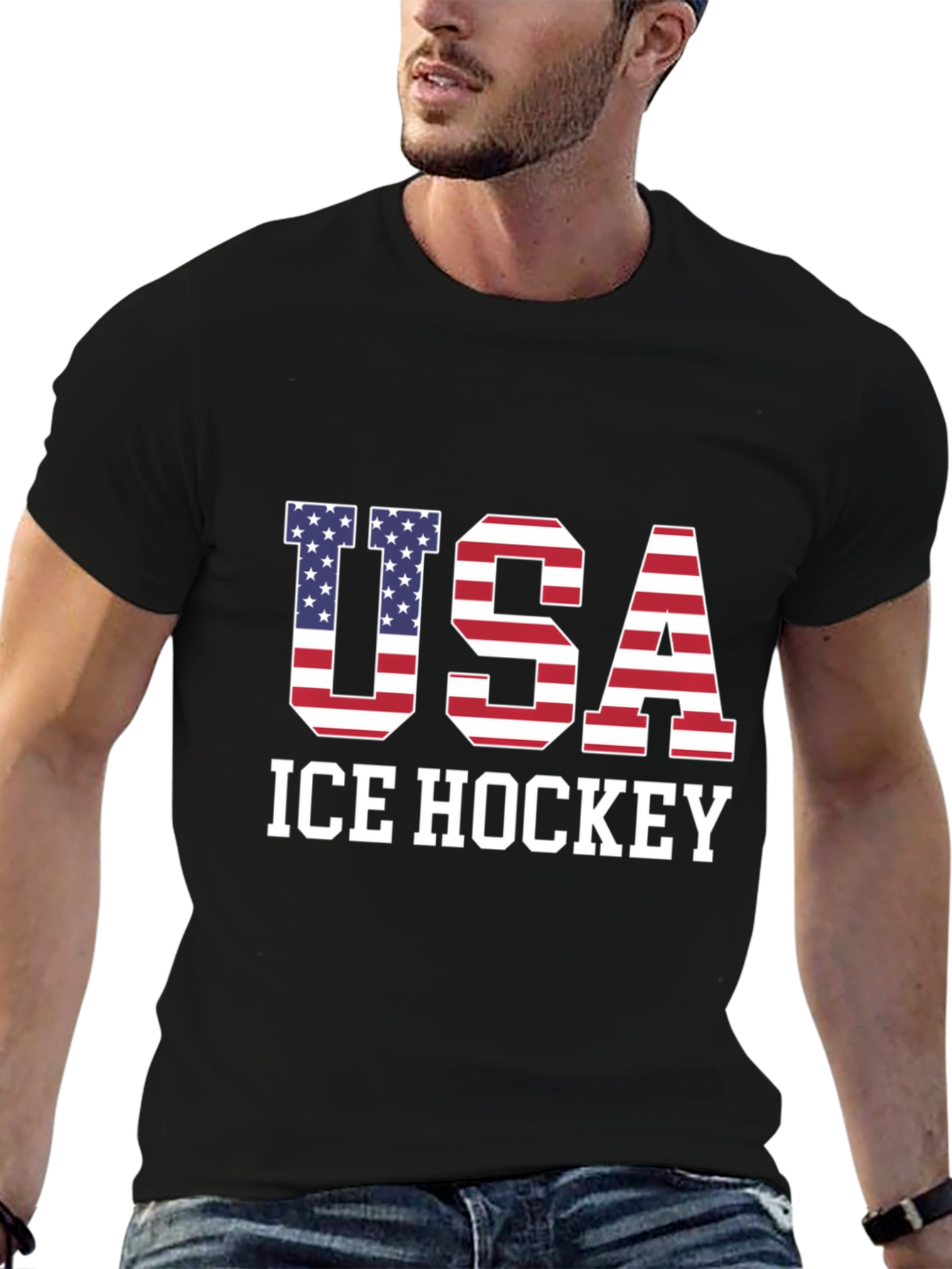 USA Ice Hockey Graphic T-Shirt