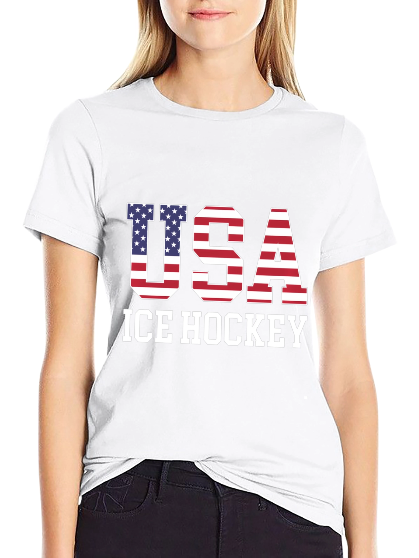 USA Ice Hockey Graphic T-Shirt