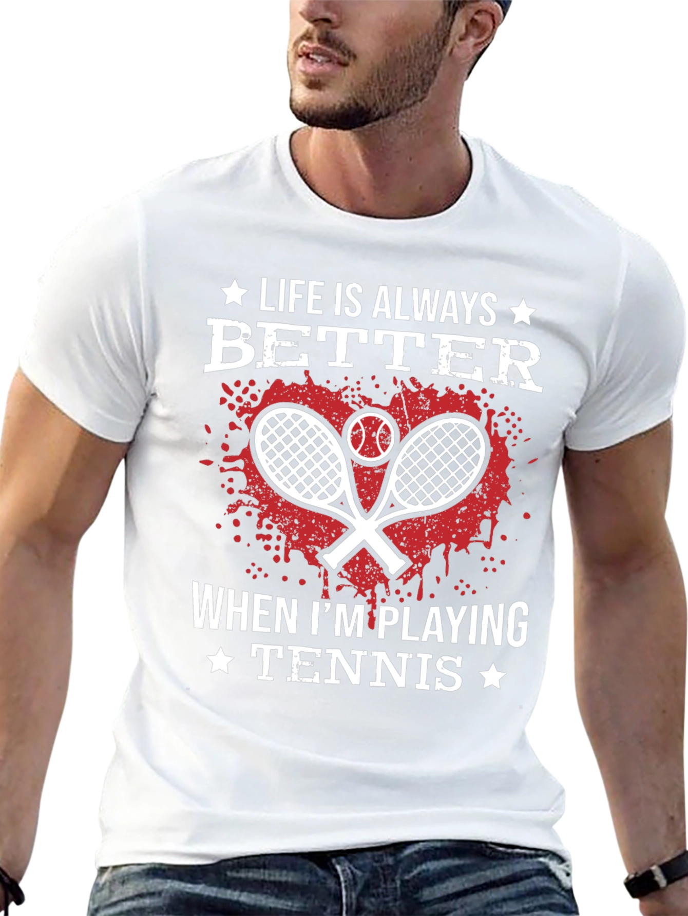 Life is Always Better Tennis T-Shirt