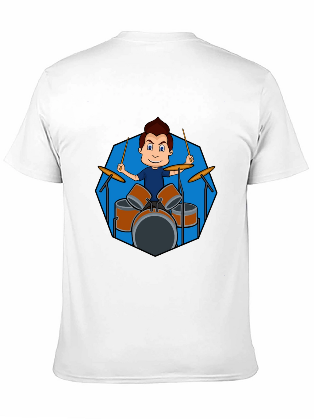 Drummer Boy Graphic Black T-Shirt