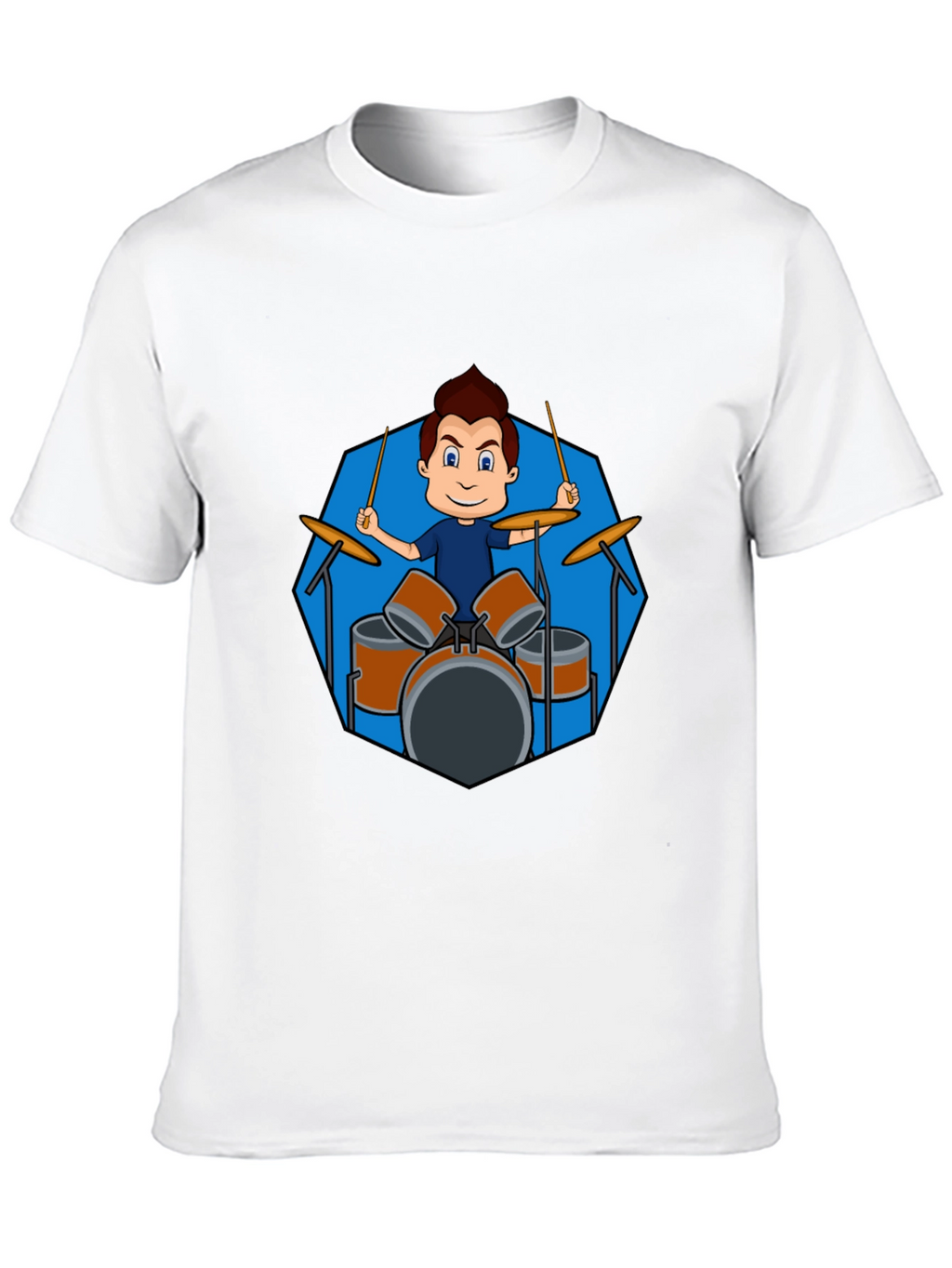 Drummer Boy Graphic Black T-Shirt