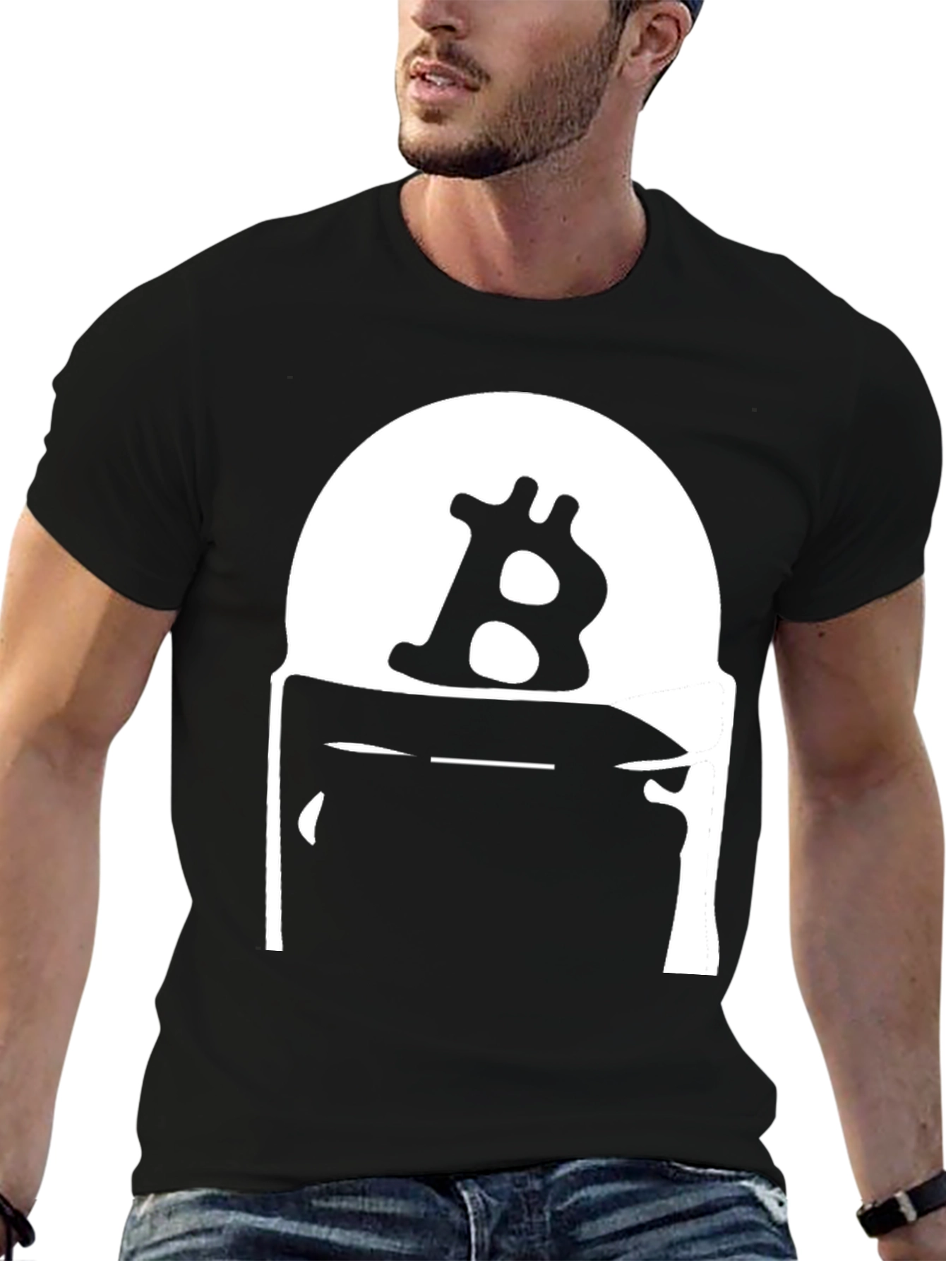 Bitcoin B Logo Black T-Shirt