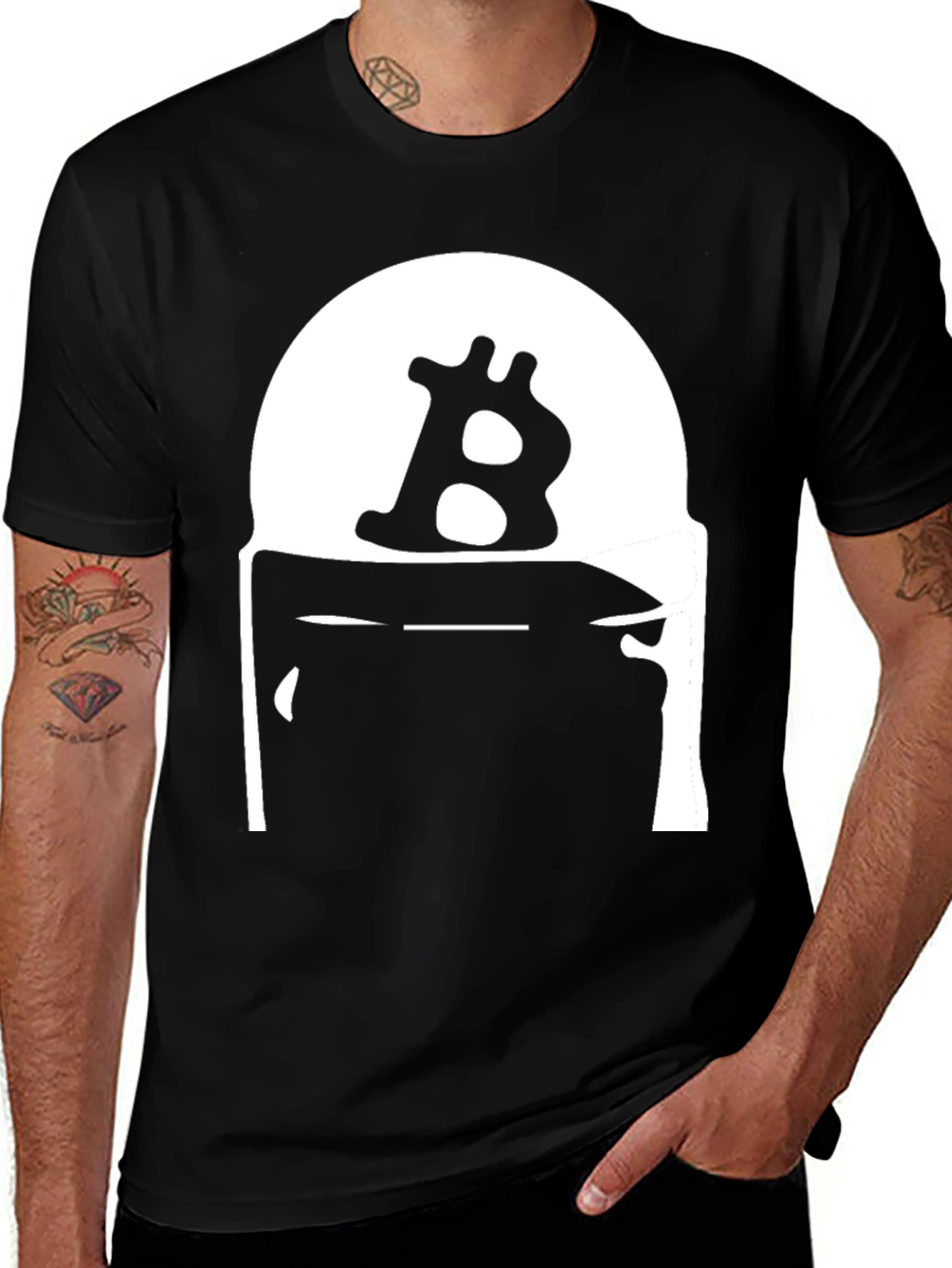 Bitcoin B Logo Black T-Shirt