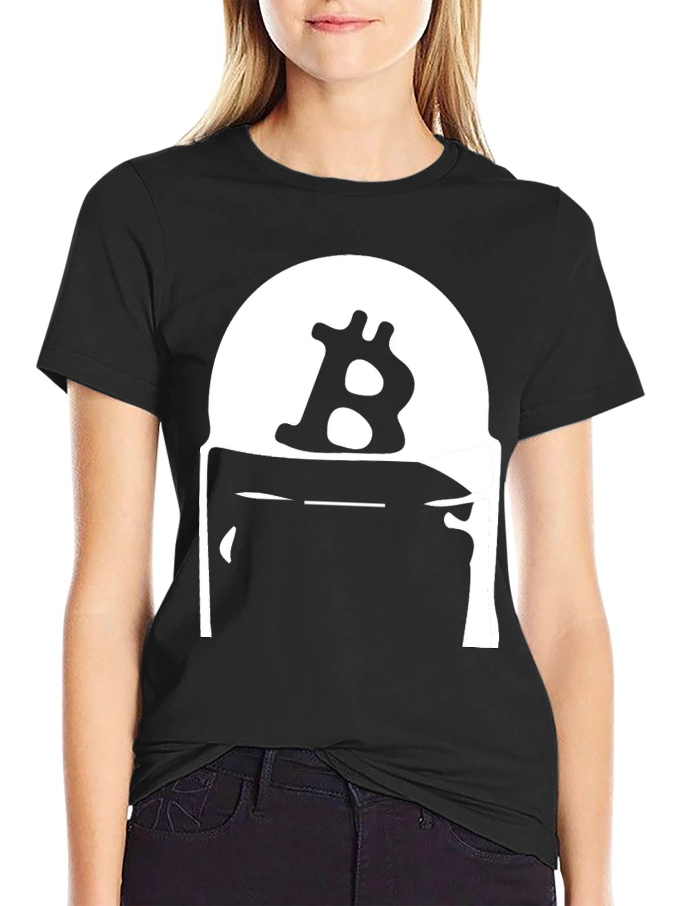 Bitcoin B Logo Black T-Shirt