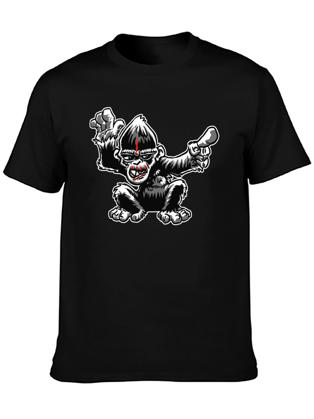 Cool Gorilla Graphic Black T-Shirt