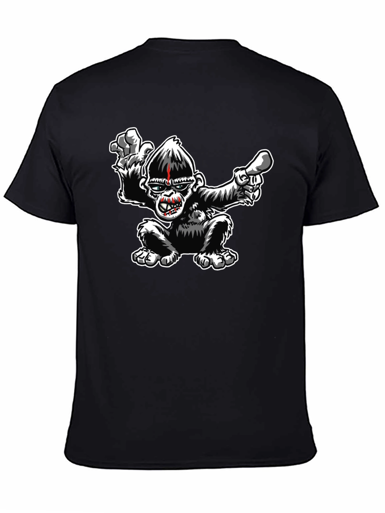 Cool Gorilla Graphic Black T-Shirt