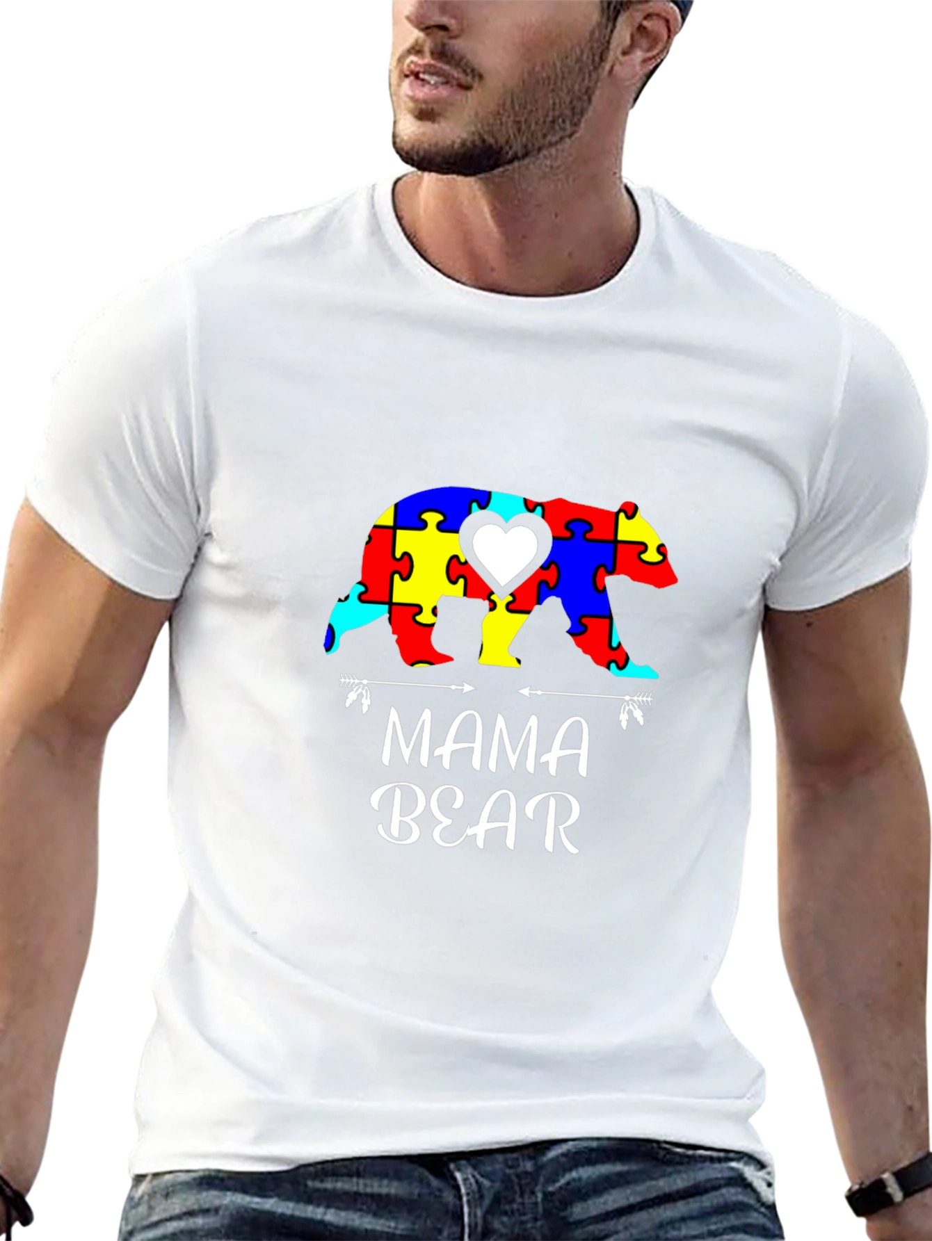 Mama Bear Autism Awareness T-Shirt