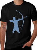 Archer Silhouette Tee - Black Cotton Blend