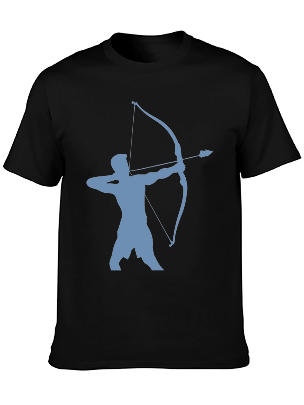 Archer Silhouette Tee - Black Cotton Blend