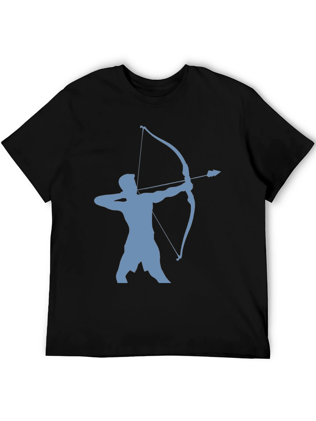 Archer Silhouette Tee - Black Cotton Blend