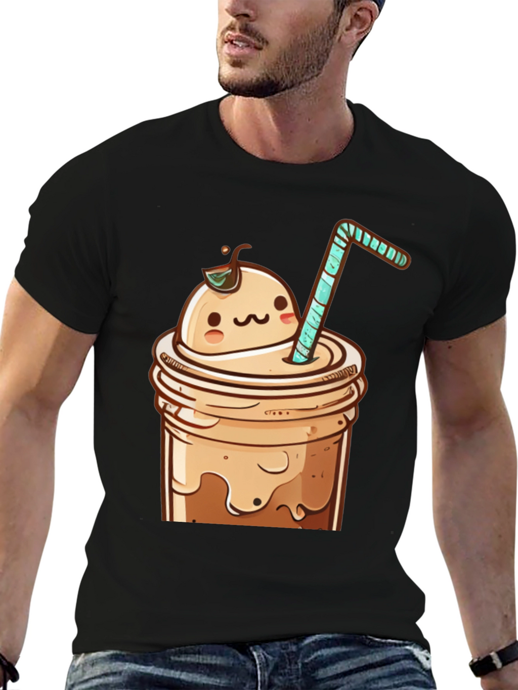 Cute Kawaii Boba Tea Graphic Tee