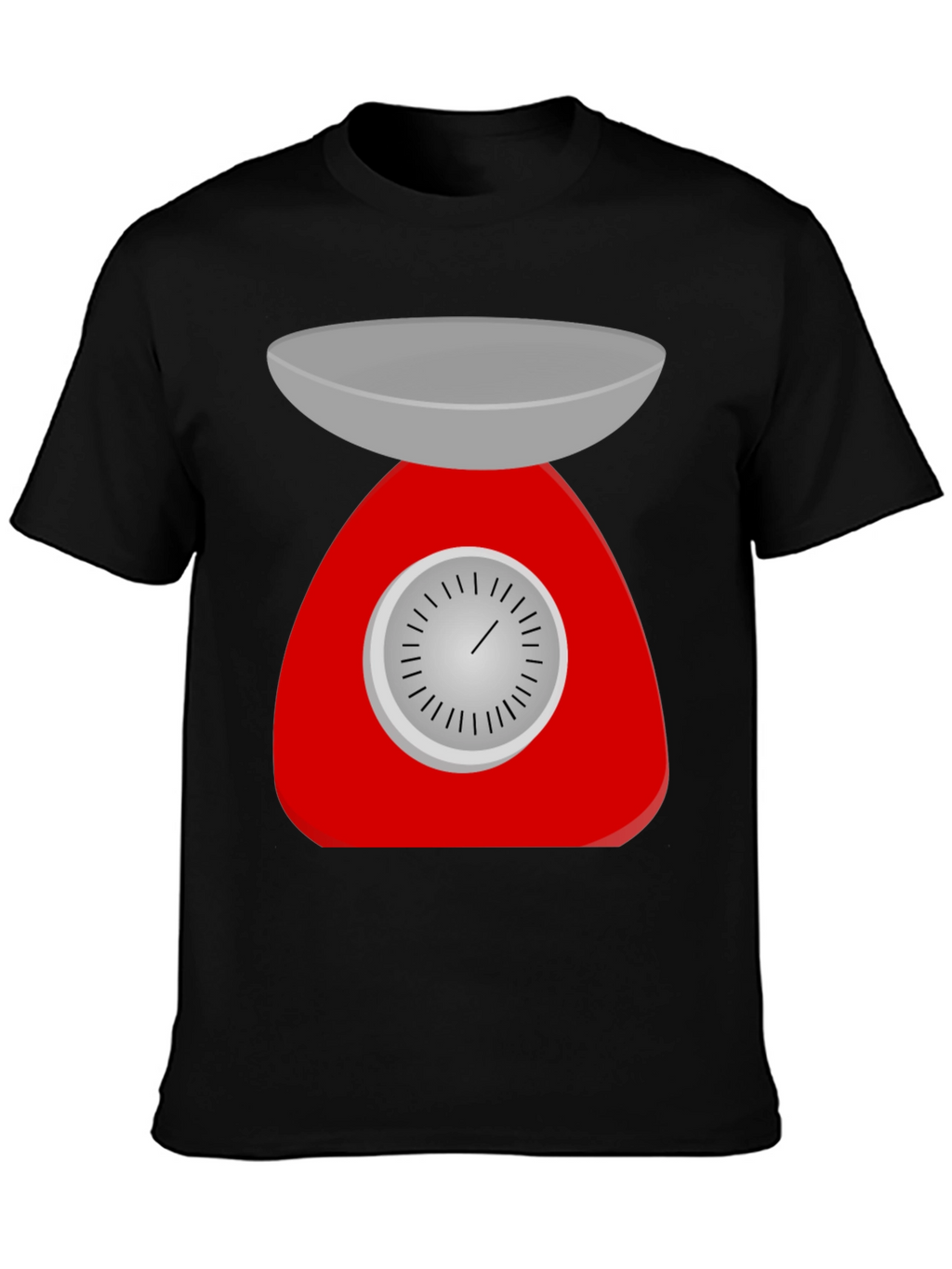 Retro Kitchen Scale Graphic Tee - Black