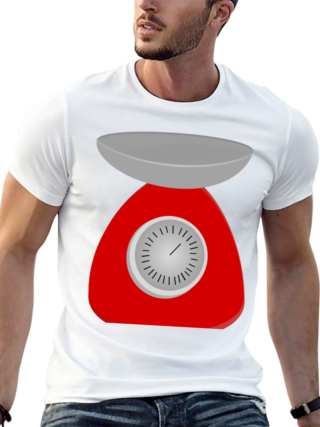 Retro Kitchen Scale Graphic Tee - Black