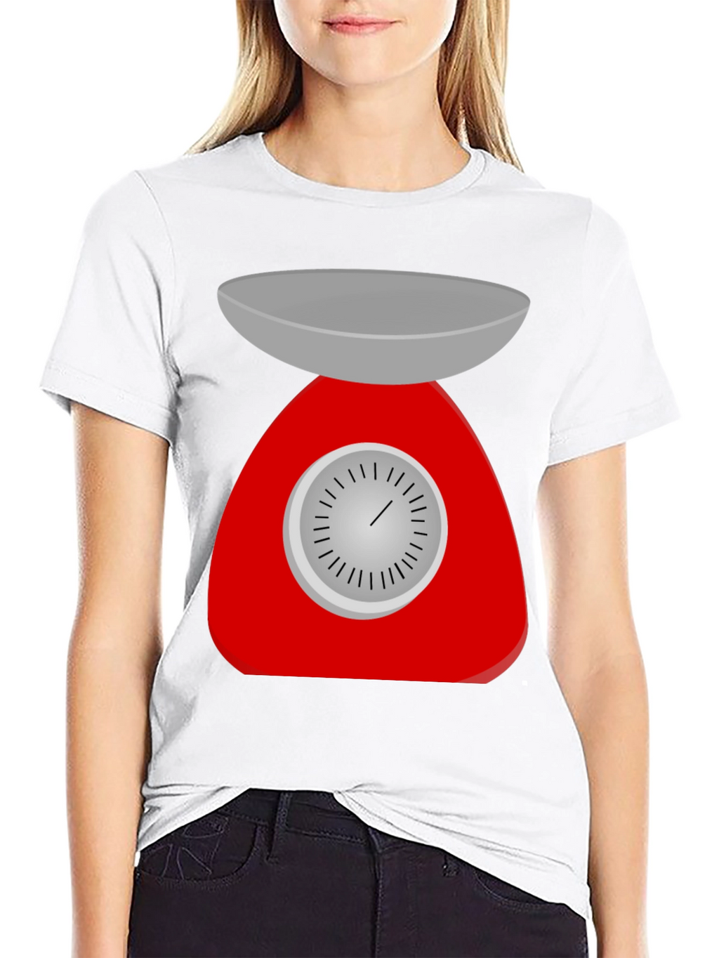 Retro Kitchen Scale Graphic Tee - Black