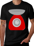 Retro Kitchen Scale Graphic Tee - Black
