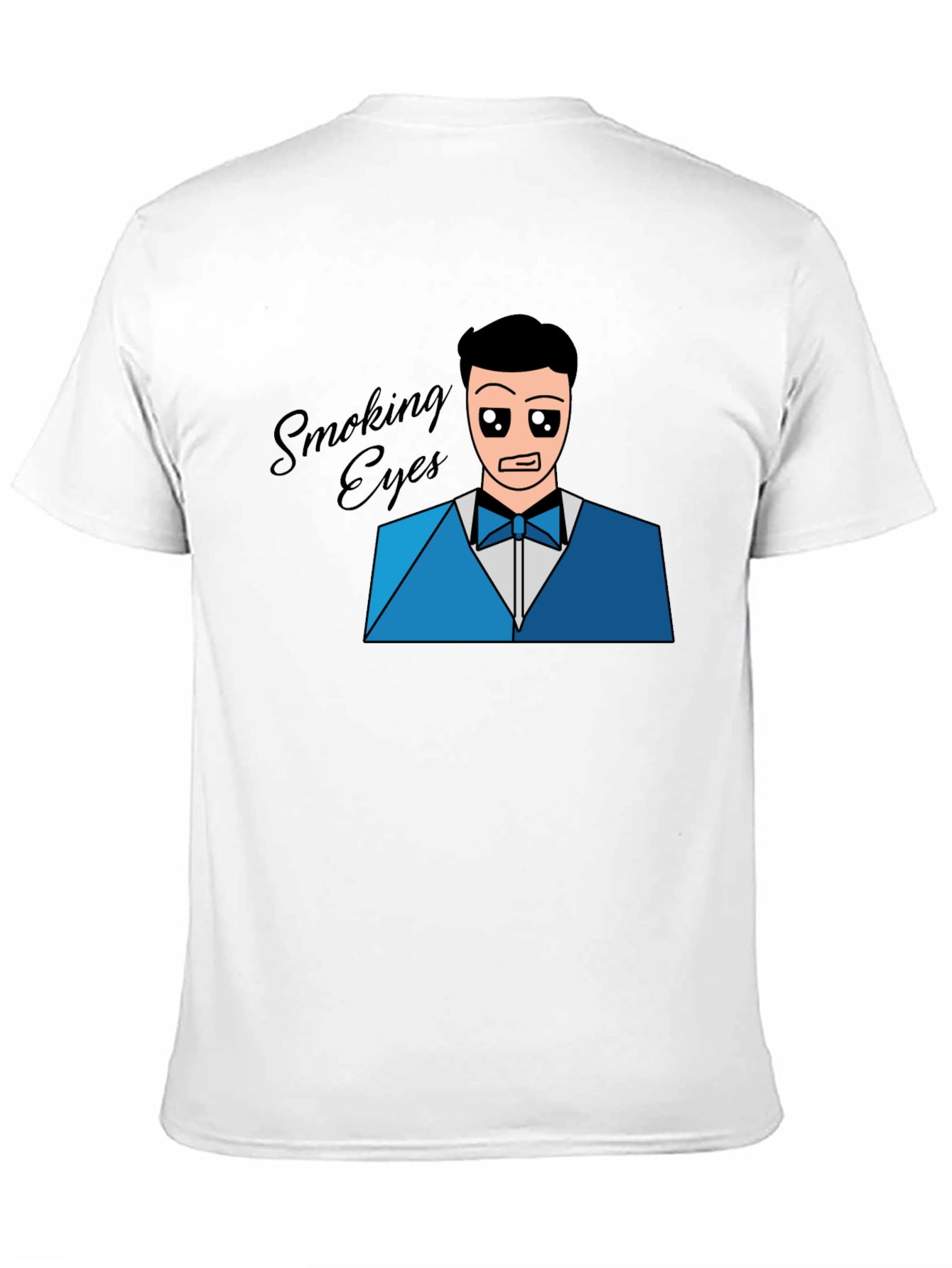 Smoking Eyes Graphic T-Shirt - Black Cotton Tee