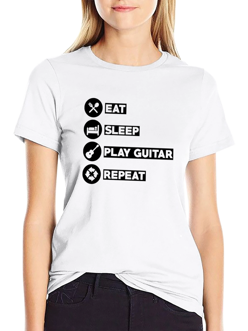 Eat Sleep Play Guitar Repeat T-Shirt