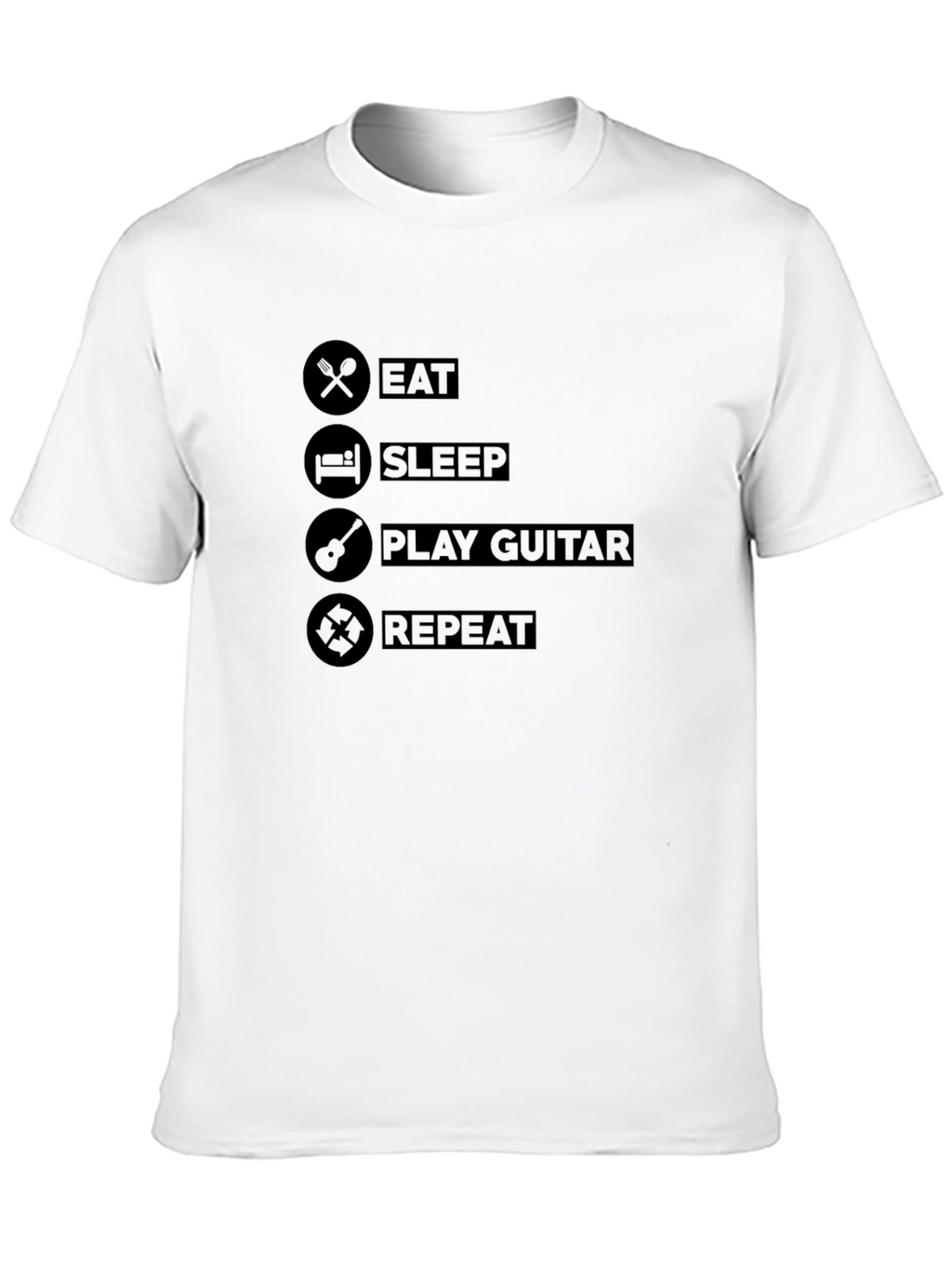 Eat Sleep Play Guitar Repeat T-Shirt