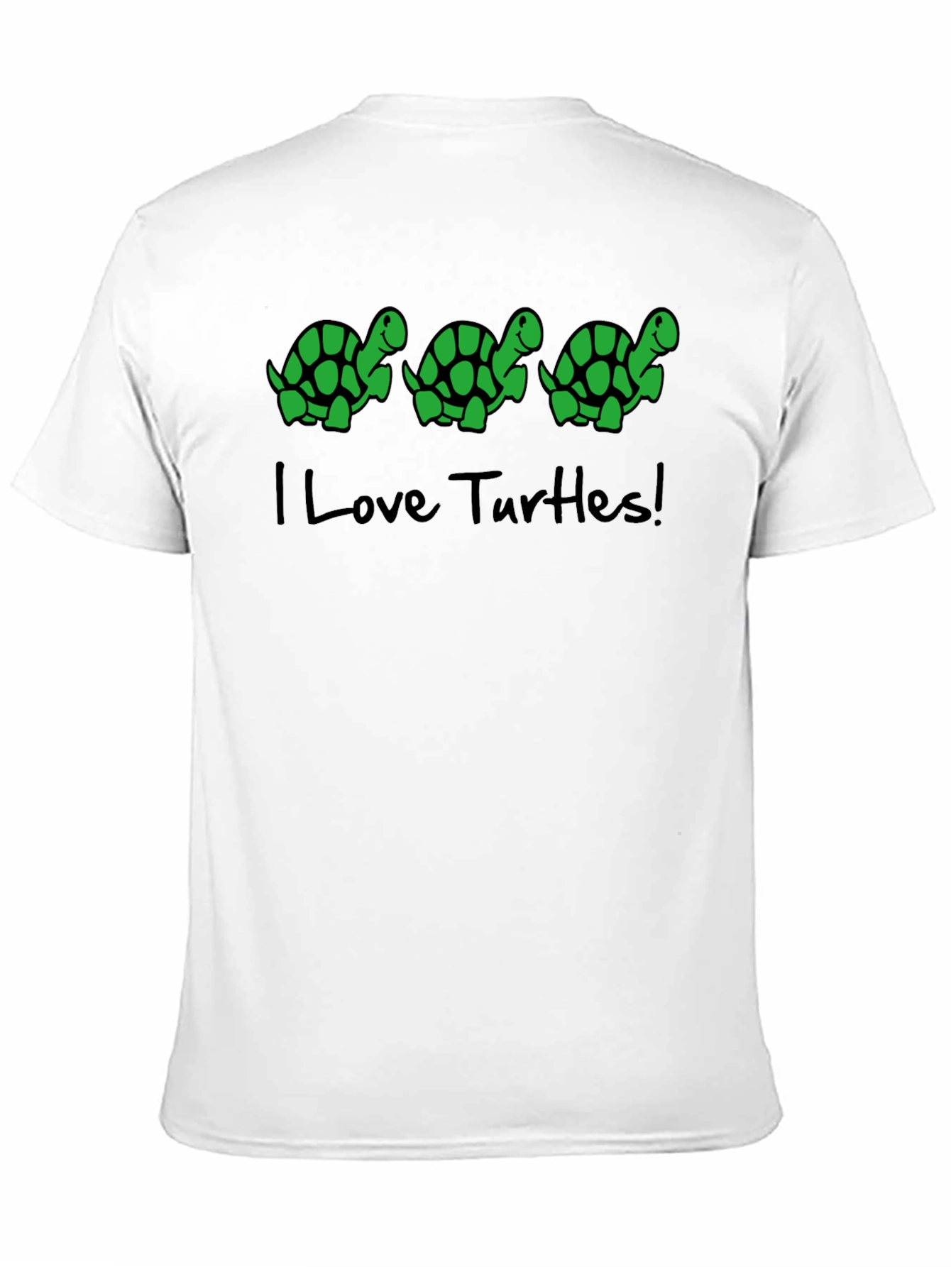 I Love Turtles! Novelty Graphic T-Shirt