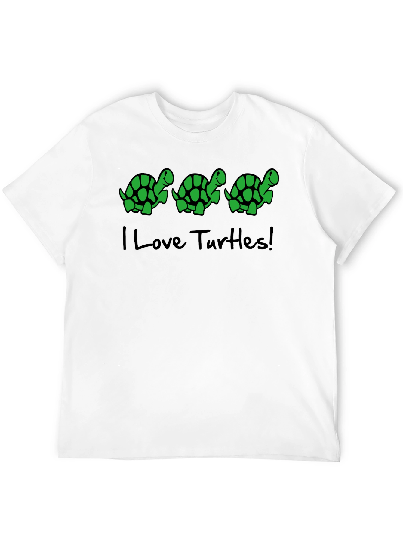 I Love Turtles! Novelty Graphic T-Shirt