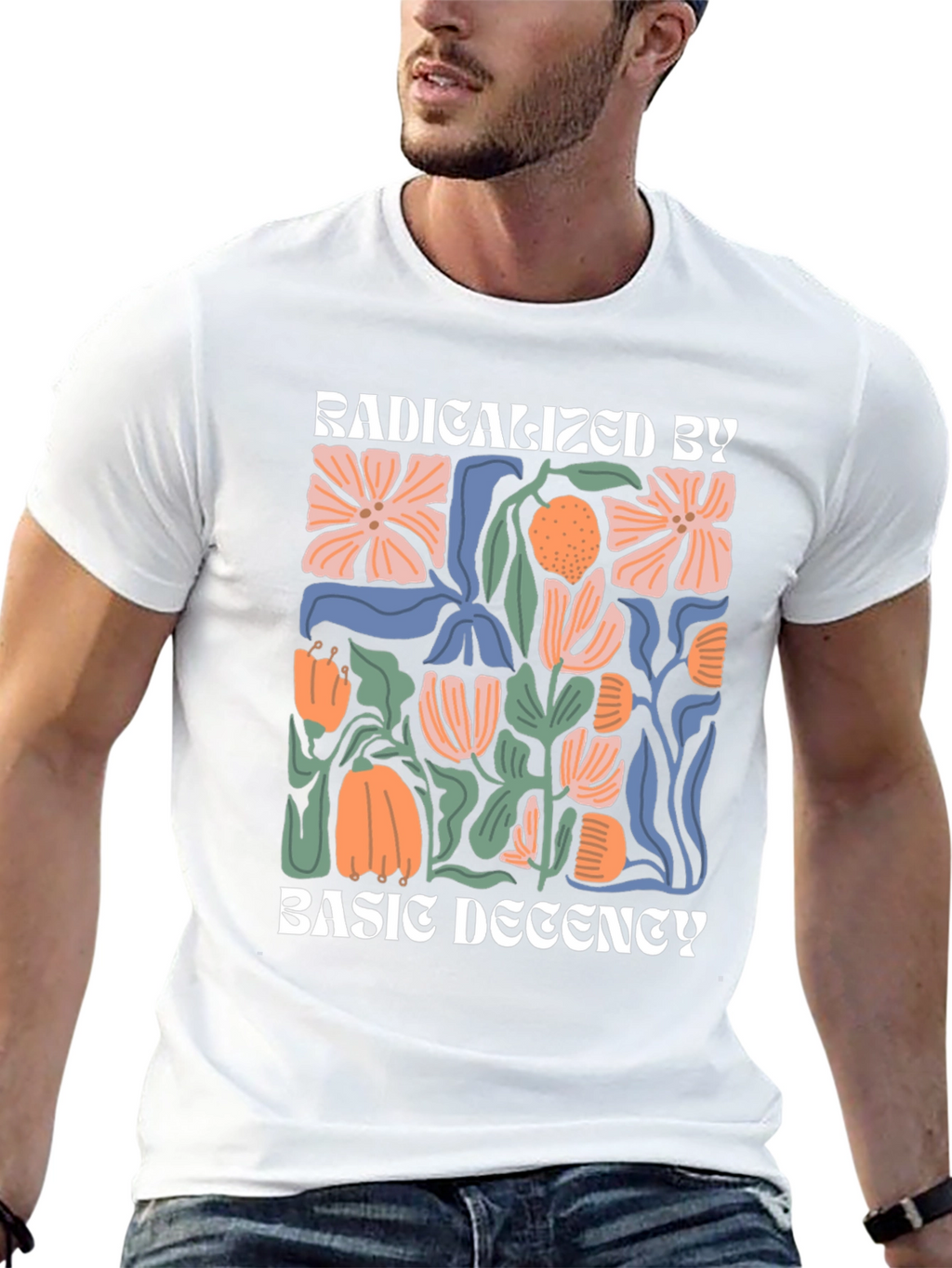 Radicalized By Basic Decency Graphic Tee
